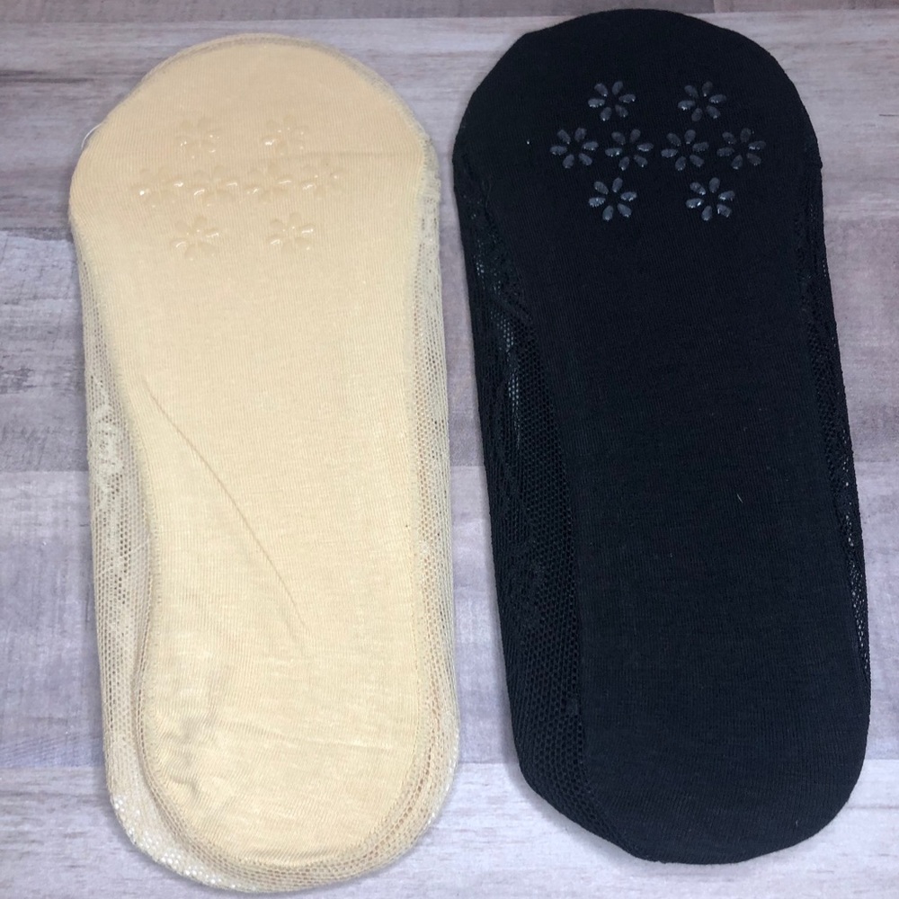 🎉 Low Cut Lace Liner Socks - Organic Cotton Mix - Picture 2 of 7